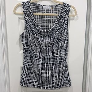 Calvin Klein Cowl Neck Sleeveless Blouse